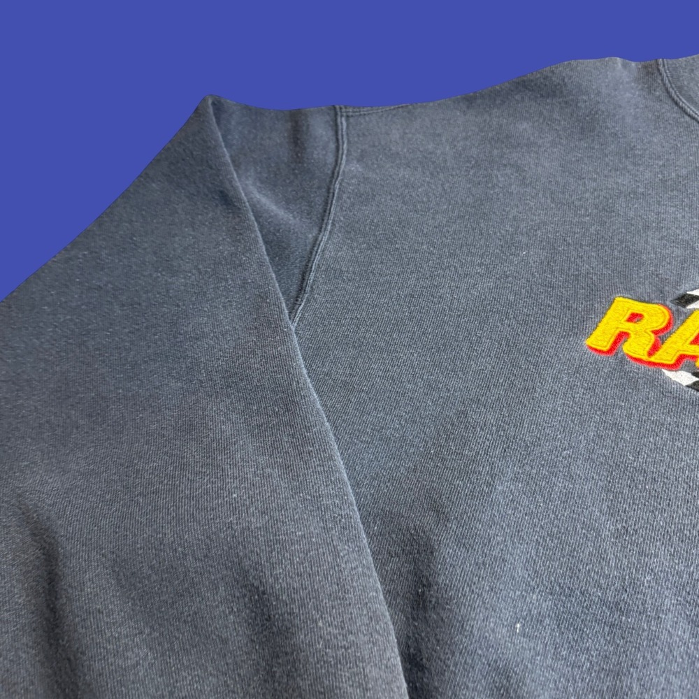 Vintage Race Rock Orlando Sweatshirt XL Black Embroidered USA Racing - Picture 2 of 8